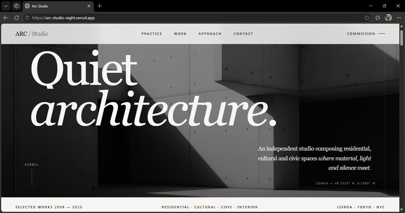 Arc Studio Architecture Portfolio